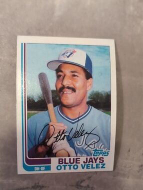5/$15 Topps Blue Jays 1982 Signed Otto Velez Baseball Card